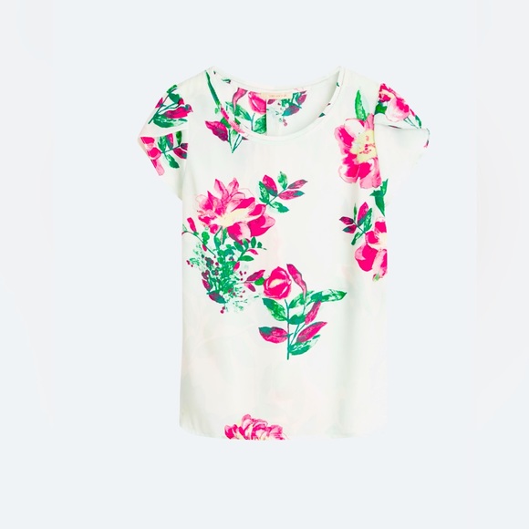 Skies are blue | Galice Tulip Sleeve Blouse | size M - Picture 5 of 5